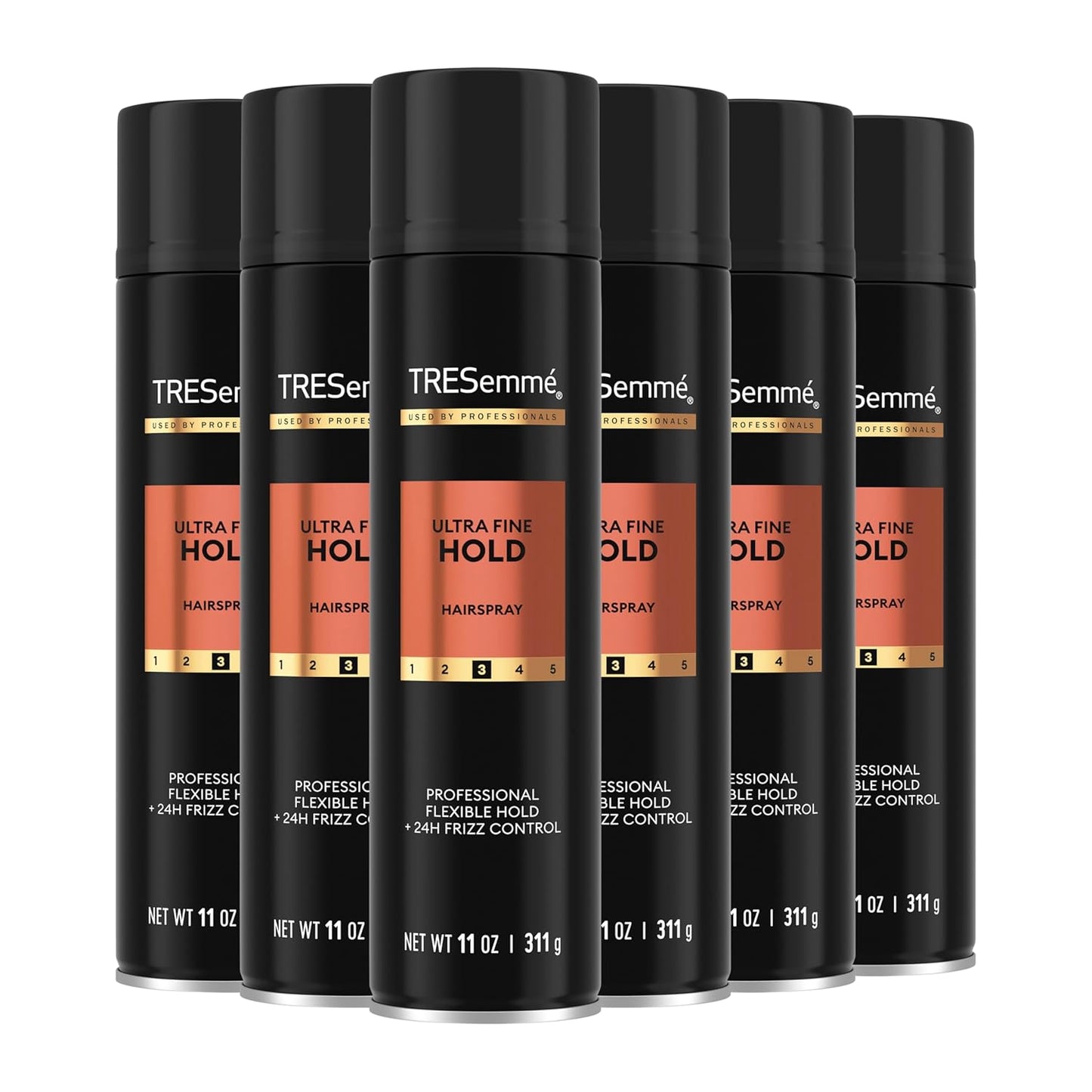 Ultra Fine Mist Hairspray Pack of 6 for Flexible Hold with Pro Lock Tech 11 Oz