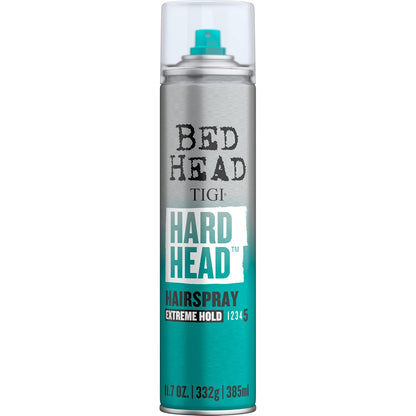 Bed Head Hard Head Hair Spray – Extra Strong Hold for All Day Style and All Hair Types, 11.7 Oz