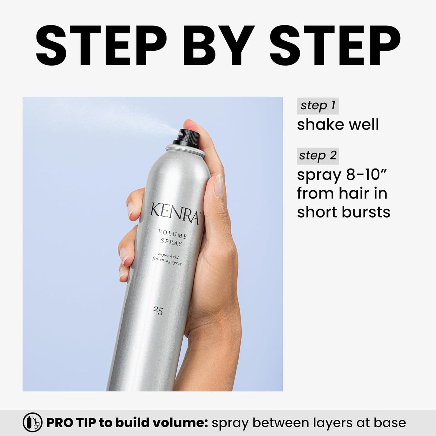 Volume Spray 25 | Super Hold Finishing & Styling Hairspray | Flake-Free & Fast-Drying | Wind & Humidity Resistance | All Hair Types